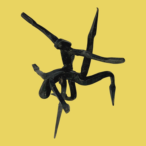 Sculpture brutaliste fer - sculpture,