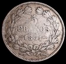 5 Francs 1831  BB Louis