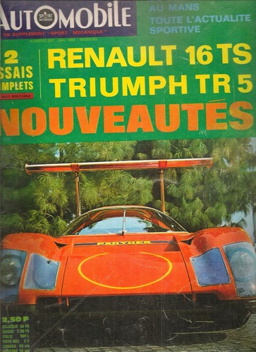 Automobile 265 1968 renault - l'automobile,