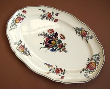 Plat ovale service - plat, vieux