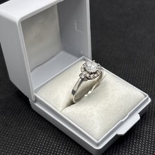 Ancienne Bague En Argent Massif Alliance Anneaux Créateur Solitaire