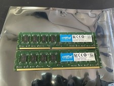 Barrettes Mémoire CRUCIAL 16Go 16GB 8GoX2 RAM DDR3 PC12800 1600