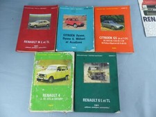 Lot de 5 E.P.A Editions Pratiques Automobiles RENAULT 4 6 14 CITROËN GS DYANE  