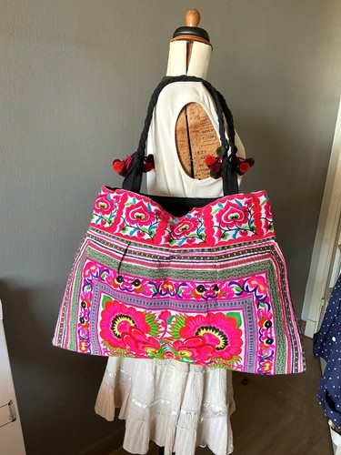 Grand sac cabas ethnique - grand, à