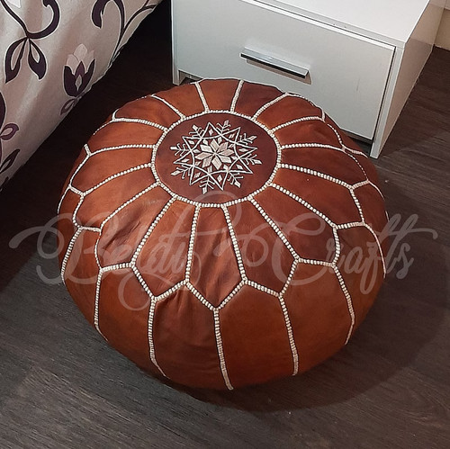 Tabouret ottoman vintage boho