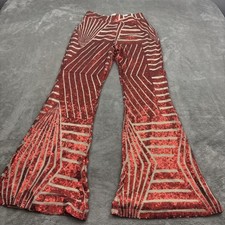 Sequin Mesh Bell Bottom Flare