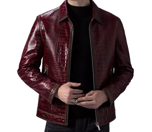Veste cuir gaufré - veste,