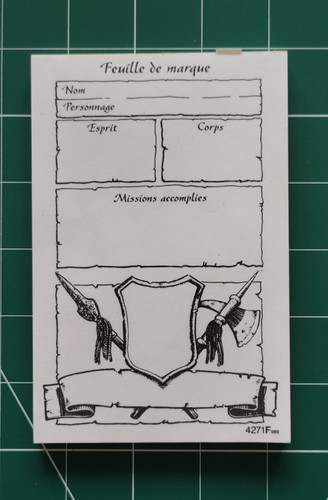 Heroquest feuille de - feuille,
