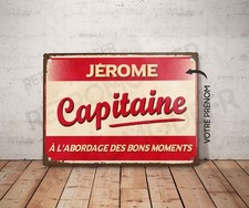 Plaque métal vintage