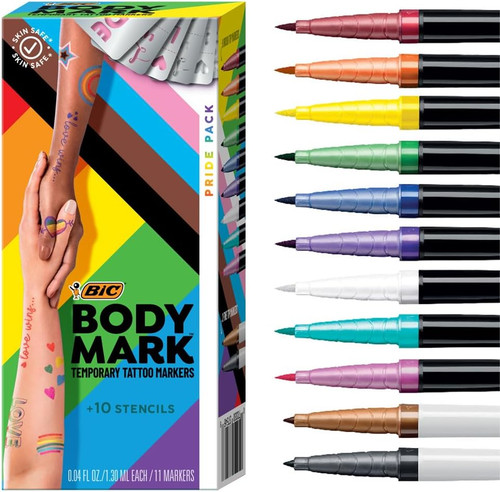 Bic temporary tattoo markers - bic,