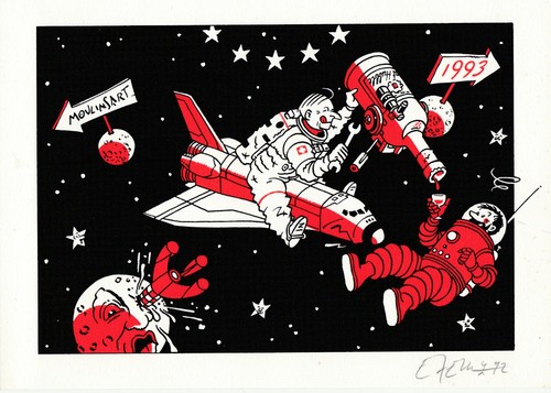 Exem carte voeux - carte, 1993