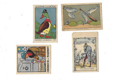 4 anciens chromos  images publicitaires jeux devinettes dont 1 Benjamin Rabier