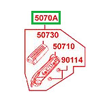 REPOSE PIED ARRIERE DROIT COMPLET KYMCO DOWNTOWN 125/350, 5070A-ACD5-E00-JHA OEM