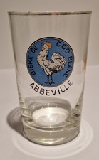 Verre à bière, coq blanc à Abbeville
