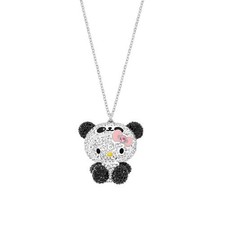 Collier Hello Kitty Panda pendentif en cristal Swarovski longue chaîne rare...