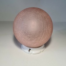 💡 ancienne applique, plafonnier  boule en verre & support porcelaine