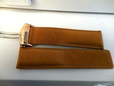 BRACELET TAGHEUER FINISSION SUEDINE SUR CUIR,BOUCLE DEPLOYANTE,TRES BEL ETAT  