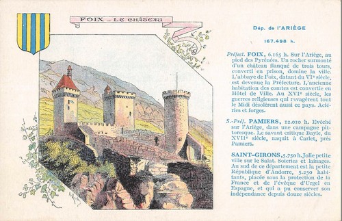Cpa foix chateau - cpa, 09