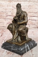 Bronze Marbre Statue Moses