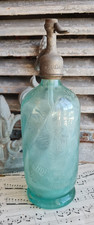ANCIEN SIPHON BLEU EAU DE SELTZ PUBLICITAIRE CAFE BISTRO ABSINTHE