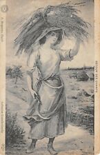 CPA AGRICULTURE FEMME LA FANEUSE