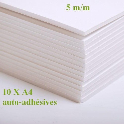 Plaques carton plume mousse - 10,