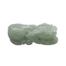 Hand Carved Natural Green Jade