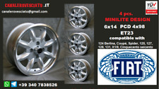 4 jantes Minilite pour fiat 14 pouces 4x98 124 125 131 132 127 128 roues jantes