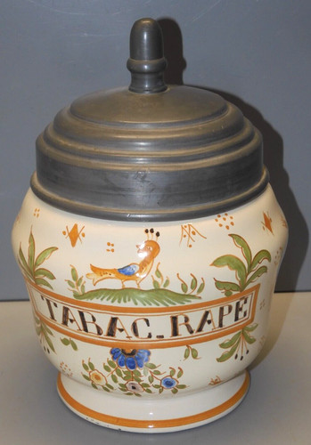 Ancien pot tabac râpé - tabac,