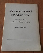 DISCOURS prononcé par ADOLF