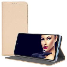 Coque Housse Etui à clapet pour Samsung Galaxy S8 Bookstyle Flip Pochette or