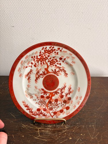 Ancien assiette imari rouge - ancien,