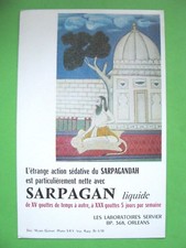 Ancien Buvard sarpagan / PRODUIT PHARMACEUTIQUE 