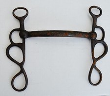ANCIEN MORS DE BRIDE en fer forge / équitation, militaire / cavalerie -2-