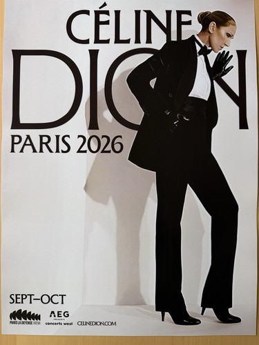Affiche céline dion concert - céline,