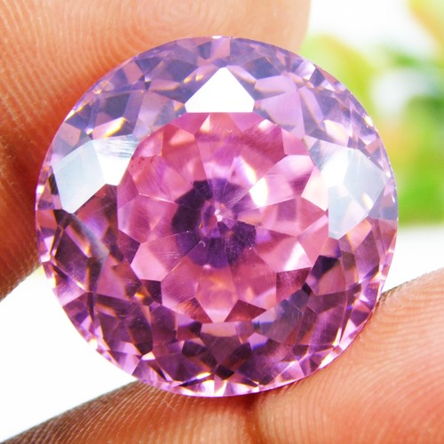 Zircon rose naturel rond