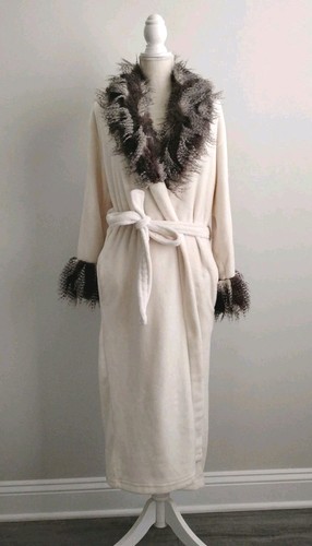 Vtg adrienne landau ivory faux - adrienne,