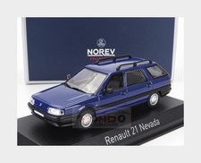 1:43 NOREV Renault R21 Nevada Sw Station Wagon 1998 Blue NV512132