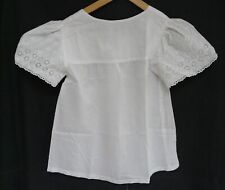 Chemise de nuit ancienne enfant brodée – Manche courte – Vintage REF 4719C