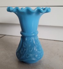 Petit Vase Bleu En Verre