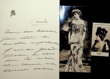 ✒ RARE L.A.S Marcelle LENDER actrice chanteuse immortalisée par TOULOUSE LAUTREC