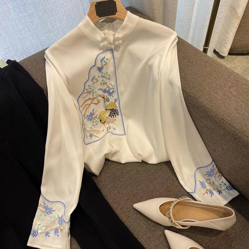 Femme satin brodé - femme,