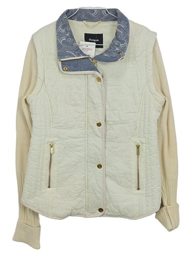 Desigual doudoune femme beige - desigual,