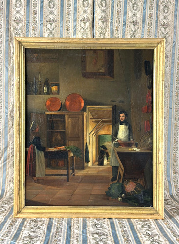 Tableau ancien intérieur - , de