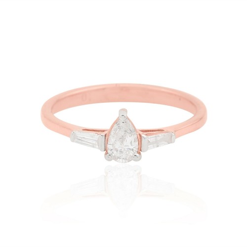 Bague solitaire pierres - bague, 3