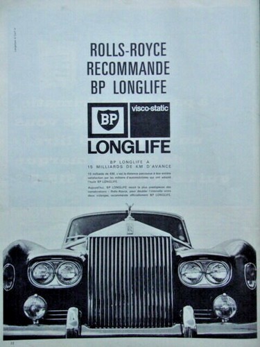 Publicité presse 1965 rolls - publicitÉ,