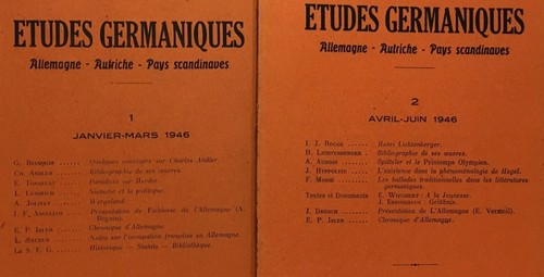 Etudes germaniques allemagne - germaniques,