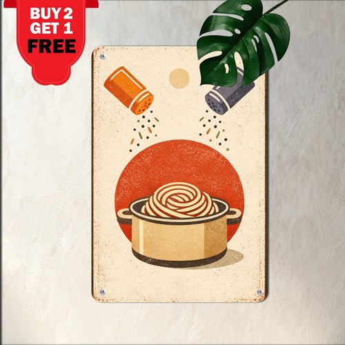 Asian noodle food art - food, metal