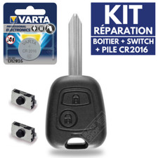 Coque de Clé 2 Boutons Plip pour Télécommande CITROEN ➜Berlingo ➜Saxo ➜Picasso