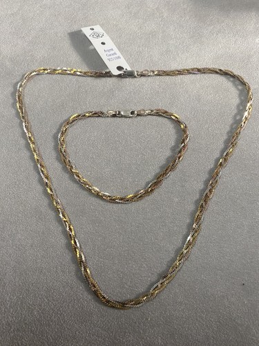 Parure collier bracelet - , argent